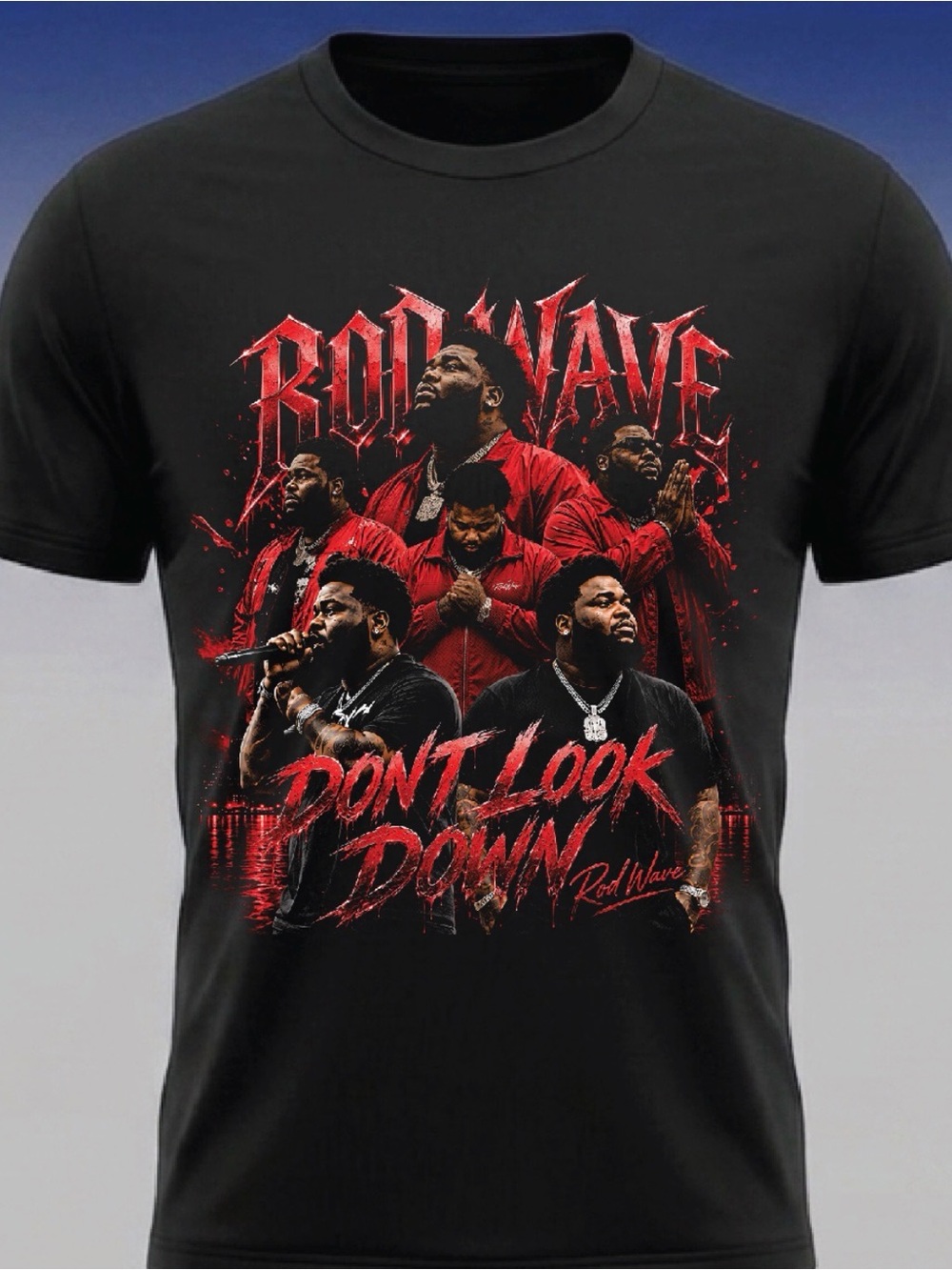 Rod Wave Don’t Look Down Tour Merch T shirt New S-5XL 2026 Rap Hip Hop Tee